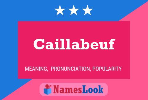 ملصق اسم Caillabeuf