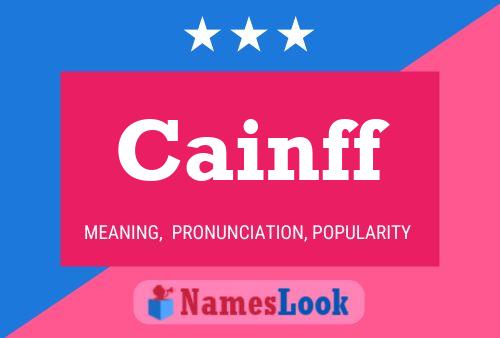 ملصق اسم Cainff