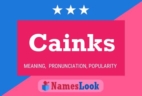 ملصق اسم Cainks