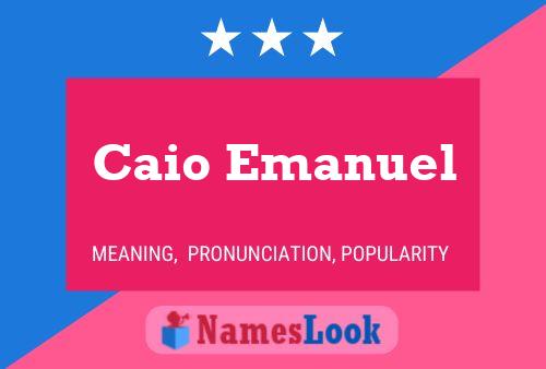 ملصق اسم Caio Emanuel