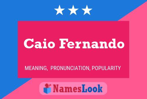 ملصق اسم Caio Fernando