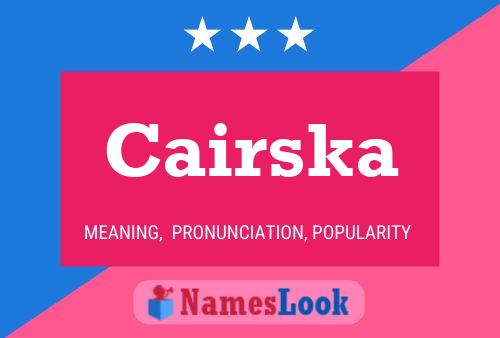 ملصق اسم Cairska