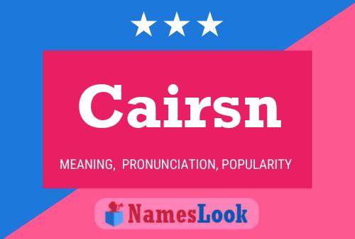 ملصق اسم Cairsn