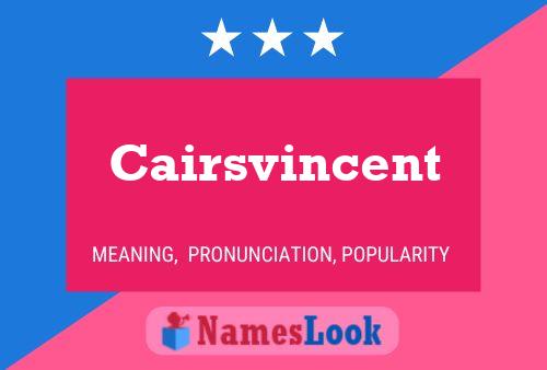 ملصق اسم Cairsvincent