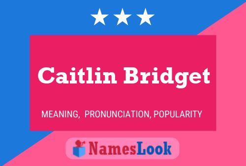 ملصق اسم Caitlin Bridget