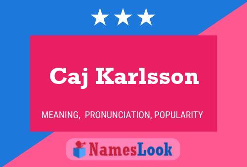 ملصق اسم Caj Karlsson