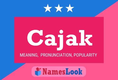 ملصق اسم Cajak