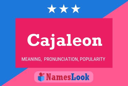 ملصق اسم Cajaleon