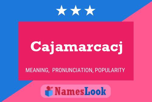 ملصق اسم Cajamarcacj