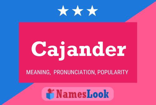 ملصق اسم Cajander