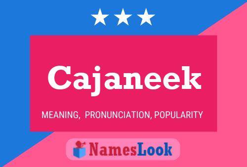 ملصق اسم Cajaneek