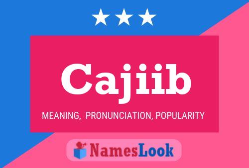 ملصق اسم Cajiib