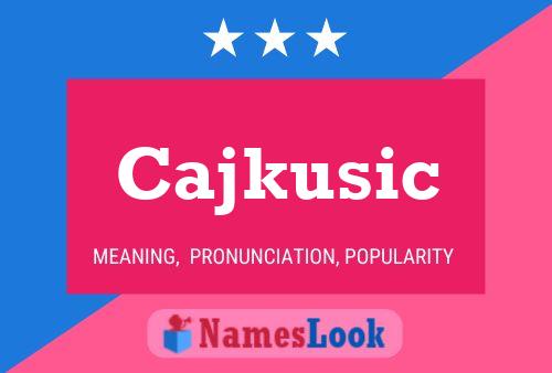 ملصق اسم Cajkusic