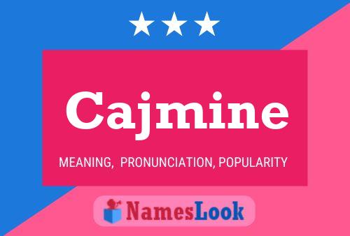 ملصق اسم Cajmine