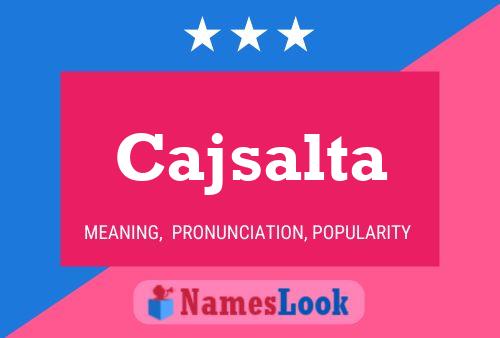 ملصق اسم Cajsalta