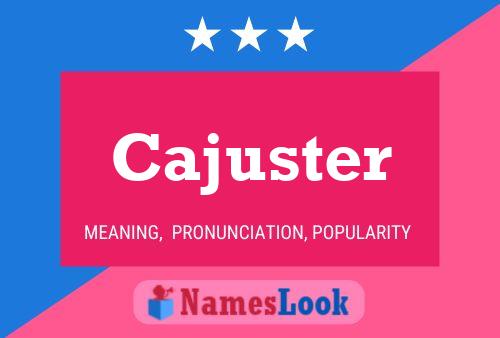 ملصق اسم Cajuster