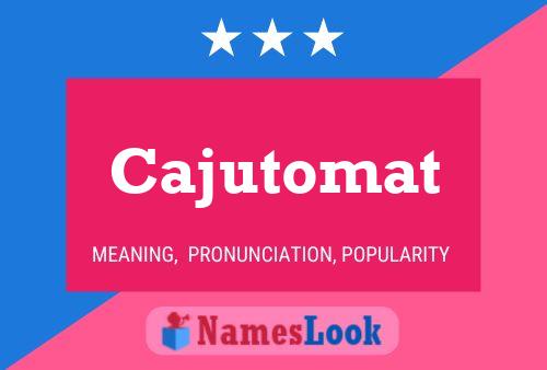 ملصق اسم Cajutomat