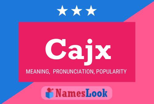 ملصق اسم Cajx