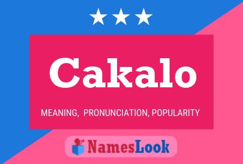 ملصق اسم Cakalo