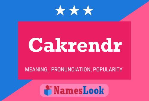 ملصق اسم Cakrendr