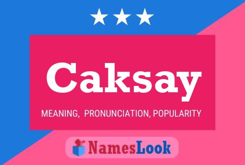 ملصق اسم Caksay