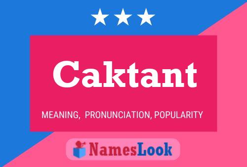 ملصق اسم Caktant