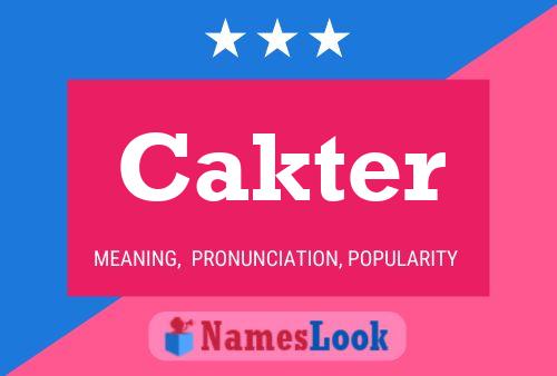 ملصق اسم Cakter