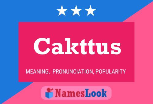 ملصق اسم Cakttus