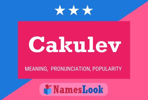 ملصق اسم Cakulev