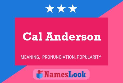 ملصق اسم Cal Anderson