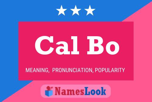 ملصق اسم Cal Bo