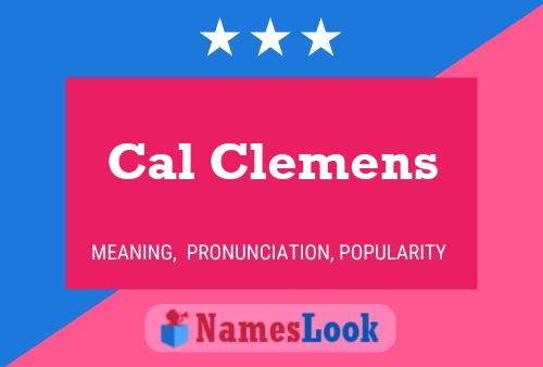 ملصق اسم Cal Clemens