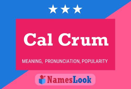 ملصق اسم Cal Crum