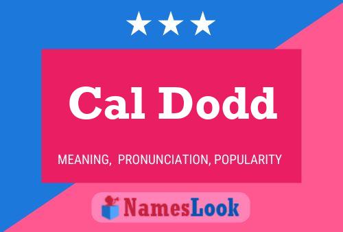 ملصق اسم Cal Dodd