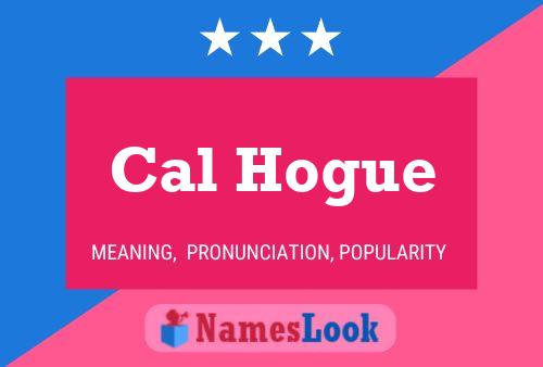 ملصق اسم Cal Hogue