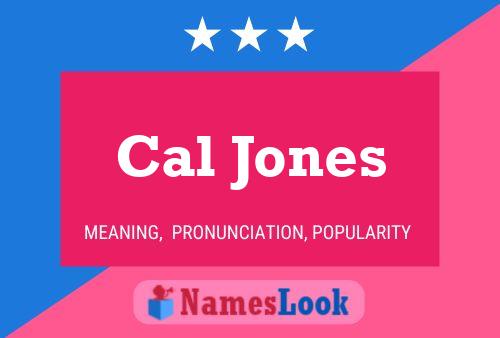 ملصق اسم Cal Jones