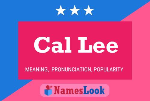 ملصق اسم Cal Lee