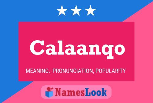 ملصق اسم Calaanqo