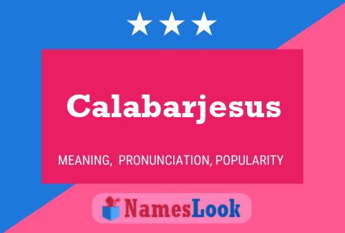 ملصق اسم Calabarjesus