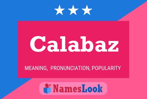 ملصق اسم Calabaz