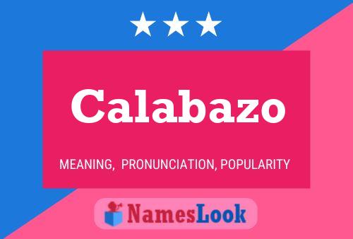 ملصق اسم Calabazo