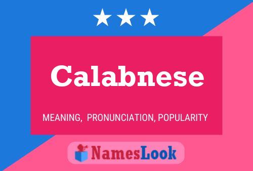 ملصق اسم Calabnese