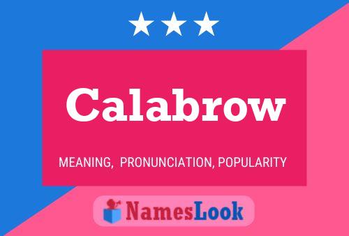 ملصق اسم Calabrow