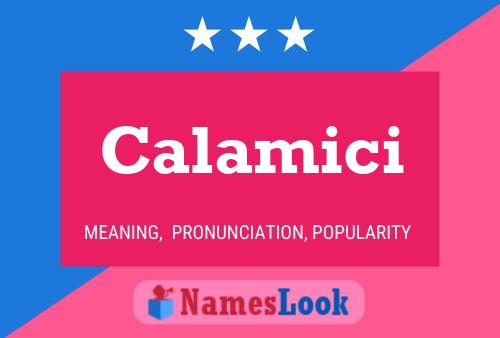 ملصق اسم Calamici