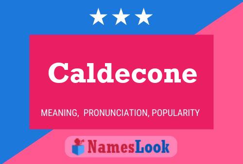 ملصق اسم Caldecone