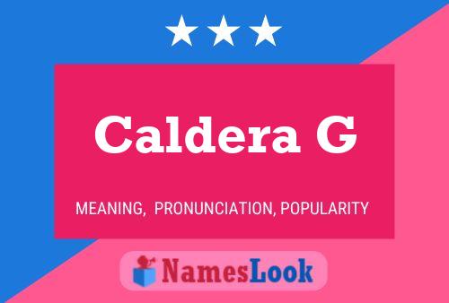 ملصق اسم Caldera G