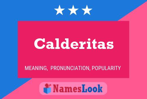 ملصق اسم Calderitas