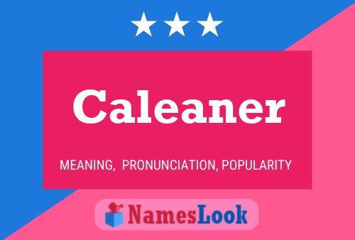 ملصق اسم Caleaner