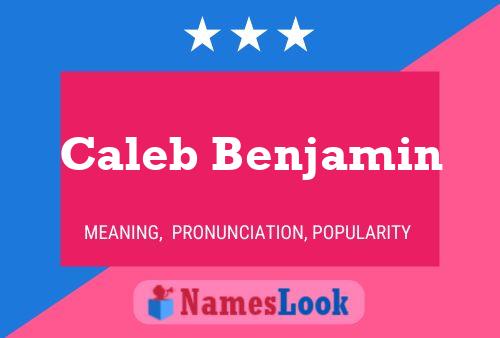 ملصق اسم Caleb Benjamin