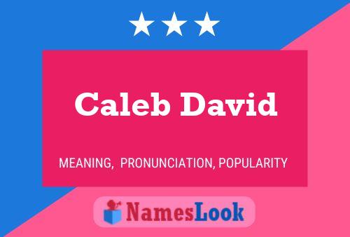 ملصق اسم Caleb David